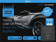 Tablet Screenshot of chelseabridgeautocentre.co.uk